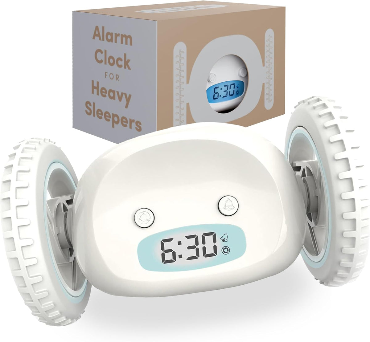 CLOCKY Alarm Clock on Wheels – Loud Rolling Alarm Clock