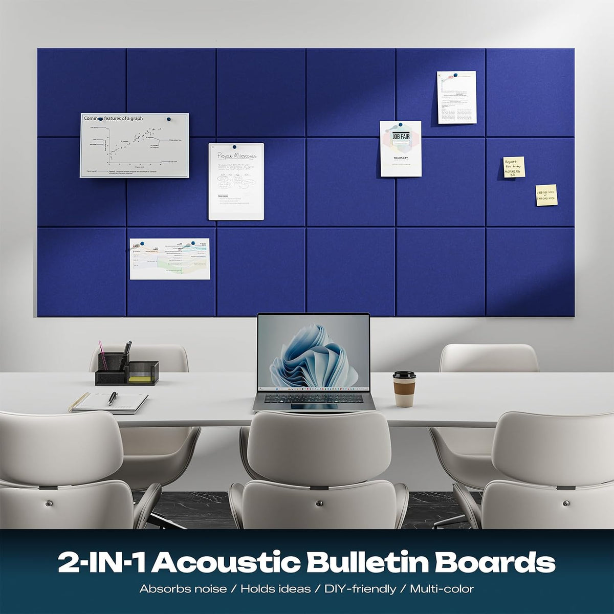 sonicism 22 pack acoustic wall panels, close-up detail