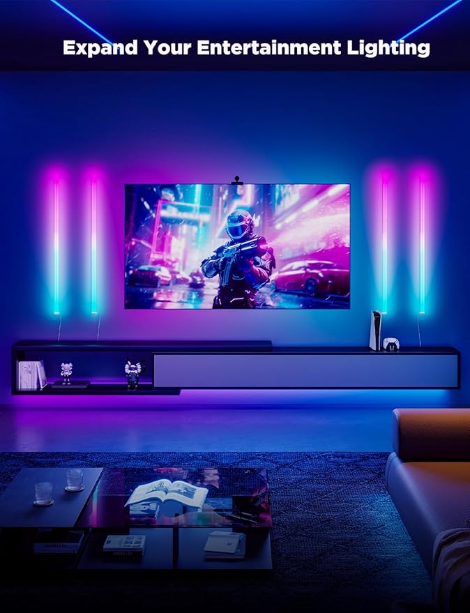 Govee Glide Wall Lights, RGBIC LED Light, Smart Gaming Light Compatible
