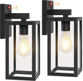 BesLowe 13" Upgraded Motion Sensor Outdoor Wall Lights, 3 Lighting Modes (2-Pack)