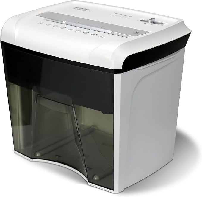 Aurora Desktop Style High-Security Anti-Jam 12-Sheet Micro-Cut Paper and