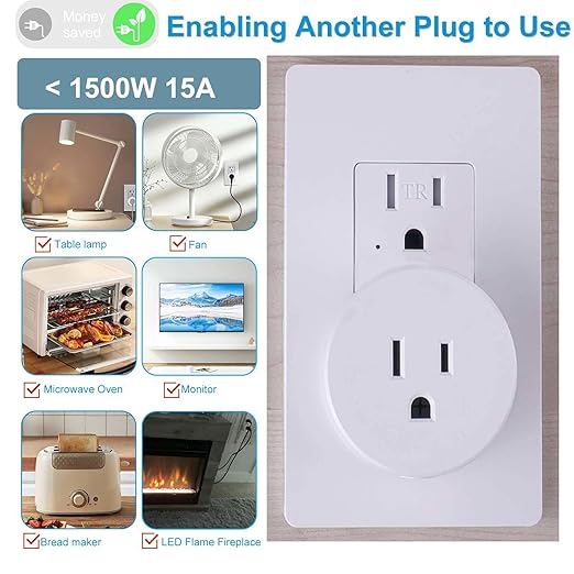 Remote Control Outlet, Wireless Light Switch, 500ft Range, No Wiring Needed