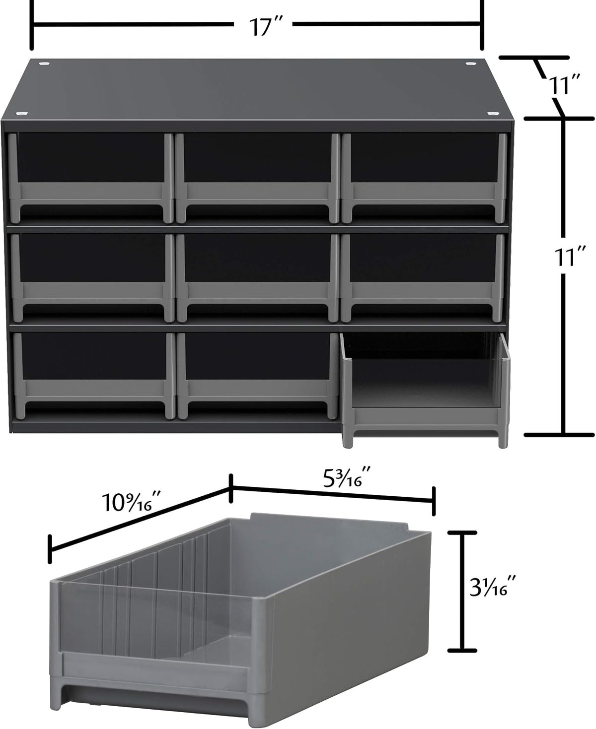 akro-mils 19909 steel parts garage storage cabinet organizer shown in use