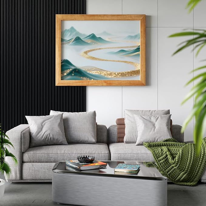 Art3d 4-Piece 94 x 12.6 Inch Acoustic Lightweight Slat Wall Panel