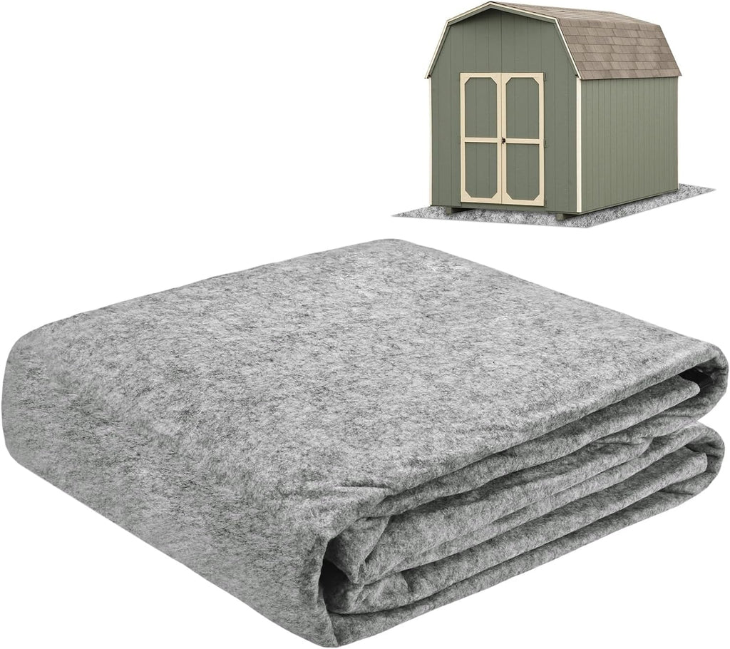M METERXITY Outdoor Storage Shed Mat 6.2x7.5 ft Shed Flooring, Grey White