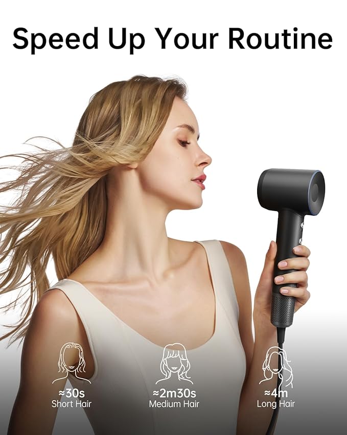 Laifen Swift Hair Dryer, High Speed 200M Ionic Blow Dryer