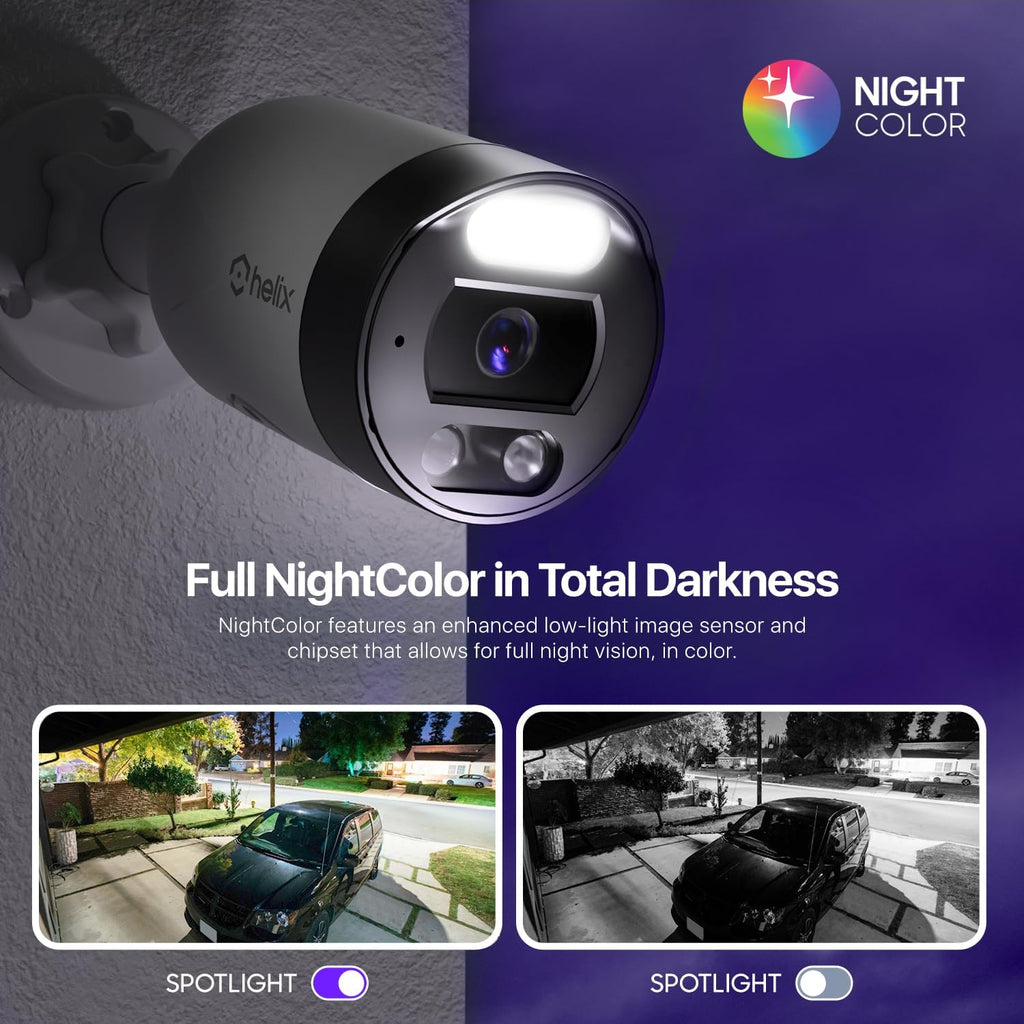 helix 5mp outdoor ip security poe camera, human, side view