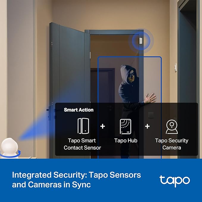 Tapo Door Sensor Starter KIT, Matter Compatible, 3X Smart Door Window Contact