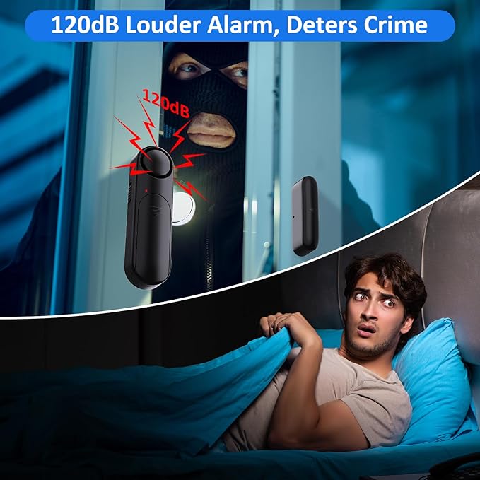 Window and Door Alarm When Opened (5-Pack)