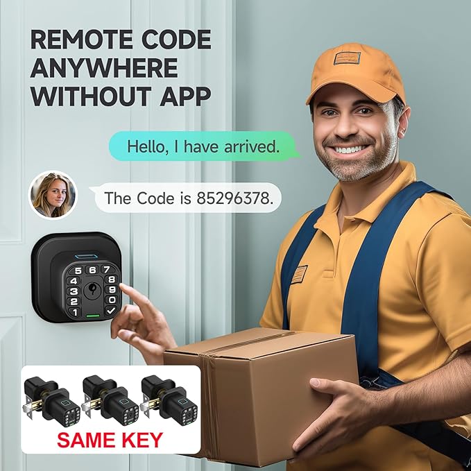 Richelock Fingerprint Door knob, Smart Biometric Door Lock