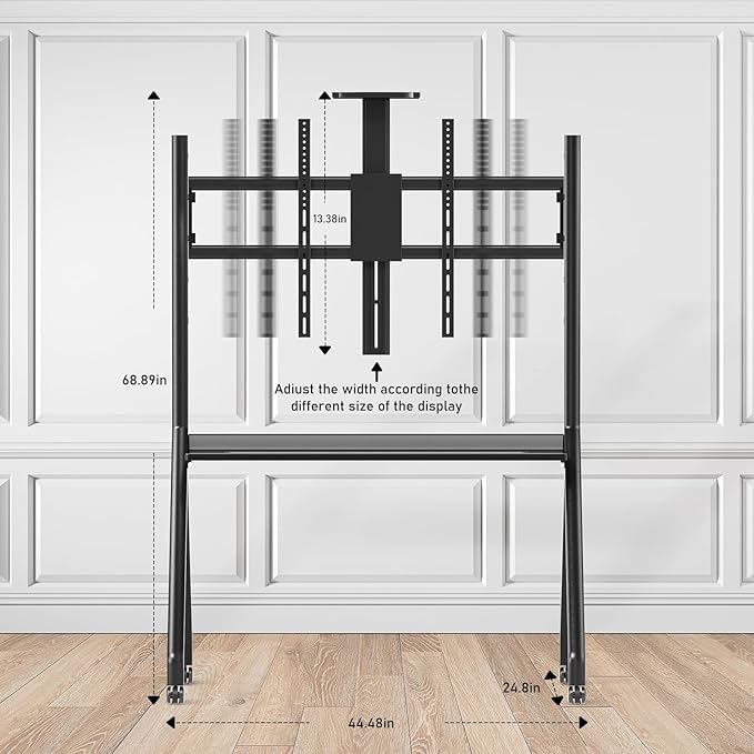 Glidesync Smart Board Stand for 55"- 86'' Interactive Whiteboard, Mobile Stand