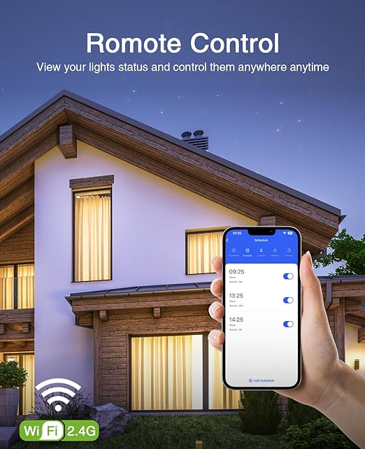 GHome Smart Switch, 3 Way Wi-Fi Light Switch Compatible (4-Pack)