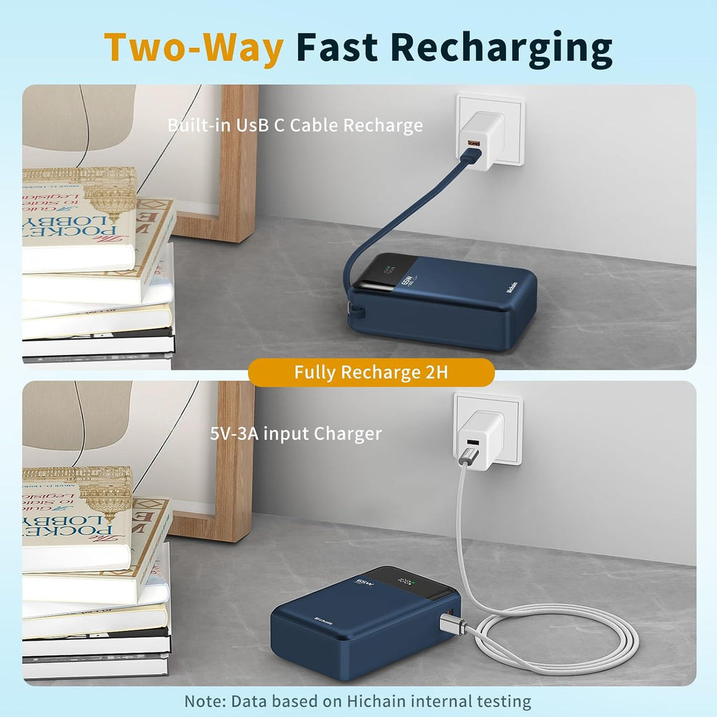 hichain laptop power bank 65w laptop portable charger, view 10