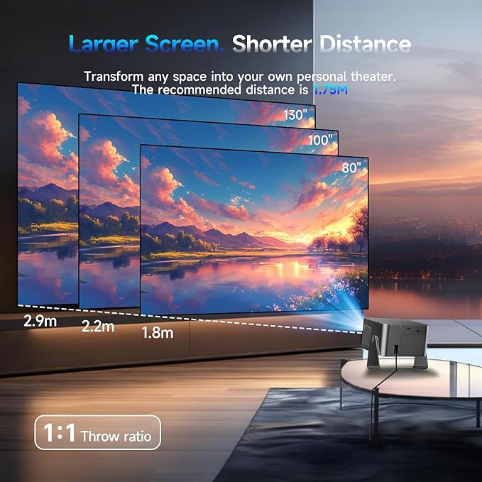 Magcubic Smart Projector 4K Support, Portable Projector