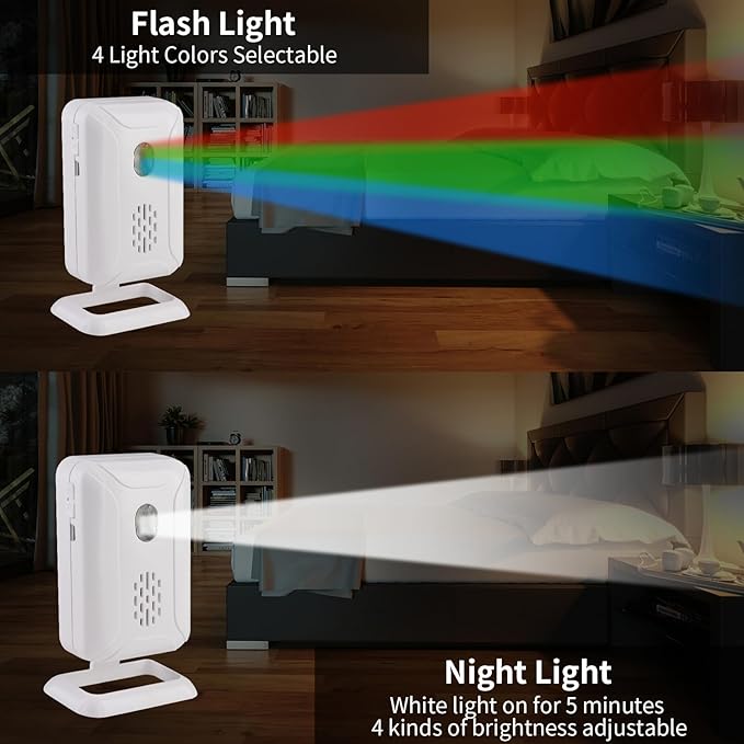 KCMYTONER Wireless Motion Sensor Door Chime, Entry Alert Chime
