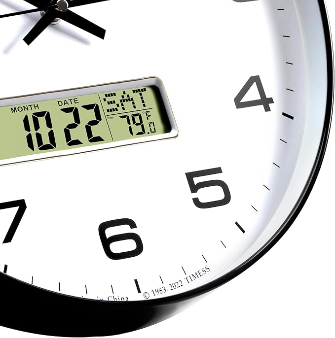 TIMESS Wall Clock, Ideal Modern Home, Office Decor