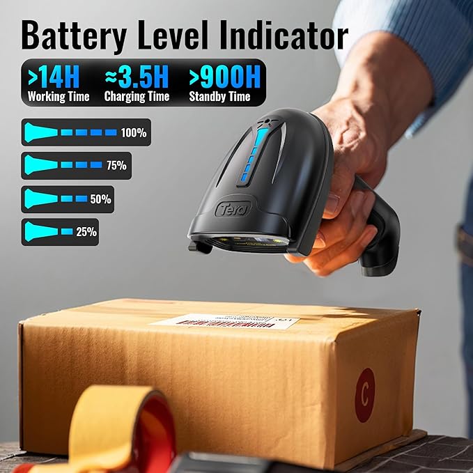 Tera Barcode Scanner Wireless Versatile 2-in-1