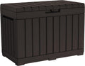 Keter Kentwood 50 Gal Outdoor Storage Box and Patio Side Table