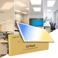 VocgoUU 2x4 LED Flat Panel Light – 12 Pack, 3 Wattage 40W/50W/60W & 4 CCT