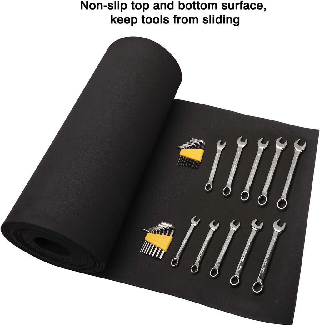 casoman professional tool box liner, drawer liner, shelf, close-up detail