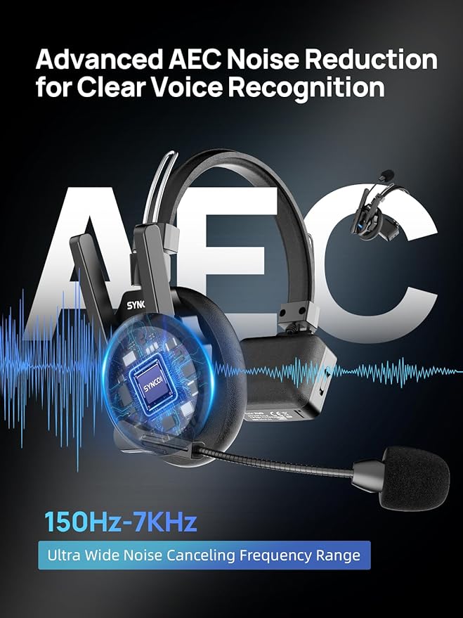SYNCO XTALK XPRO5 Wireless Intercom Headset System, 500m/1640ft 2.4GHz