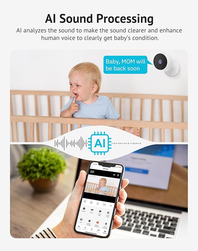 LaView 5MP 3K Cameras for Home Security Indoor, Home Security Camera for