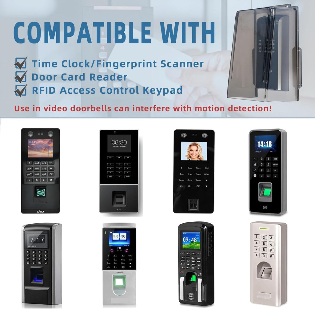 pc lengthen doorbell rain cover, transparent doorbell waterproof, side view