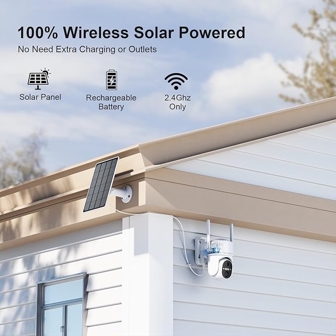 HOSAFE.COM Home Security Cameras Wireless Outdoor, Outdoor Camera Wireless WiFi (2 Pack)