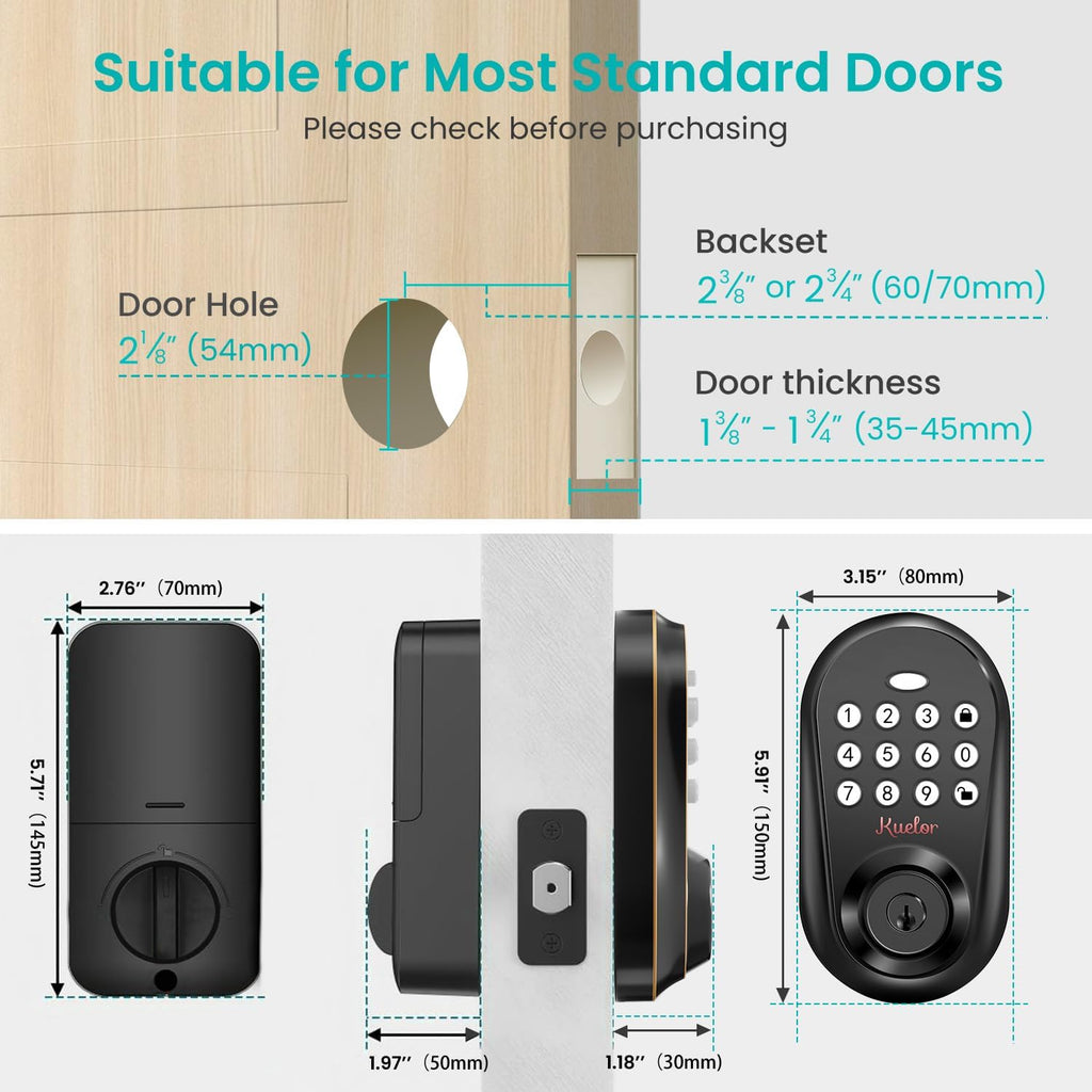 keyless entry door lock with keypad – smart on a desk or shelf