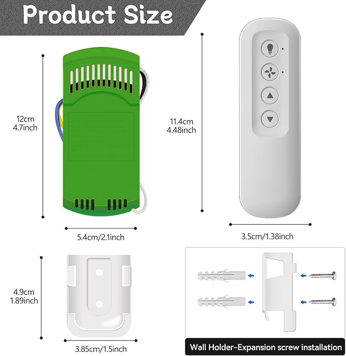 Ceiling Fan Remote Replacement Hunter 99770, Universal Ceiling Fan Remote