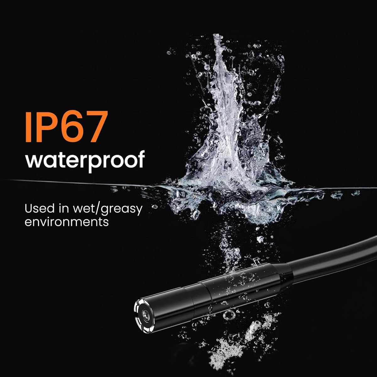 blueswan endoscope camera with light 4.3" ips 1080p on a desk or shelf