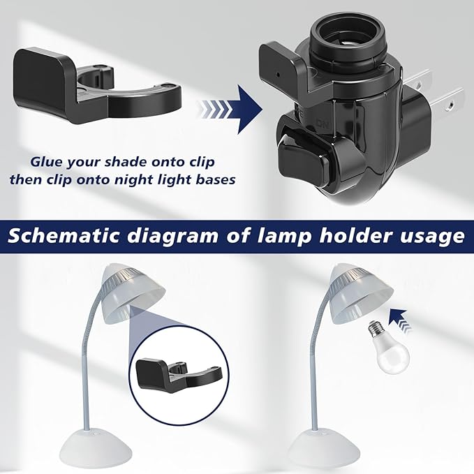 Tuanse 20 Sets Plug in Night Light Module Night Light Base