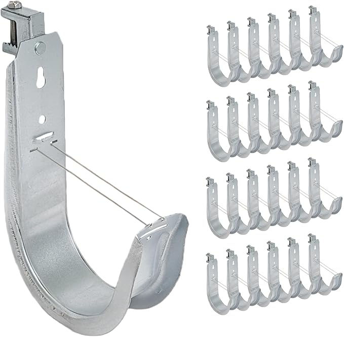 ICC Beam Clamp J Hook 4” with Retainer Clip (25 Pack)