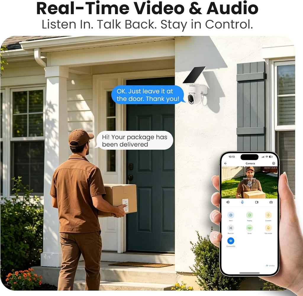 galayou solar camera outdoor wireless for home security, package contents