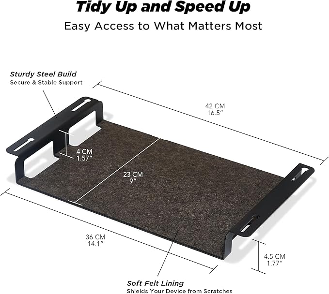 ULTRARM Moodular Add-ons Storage Tray Black MSA-TR