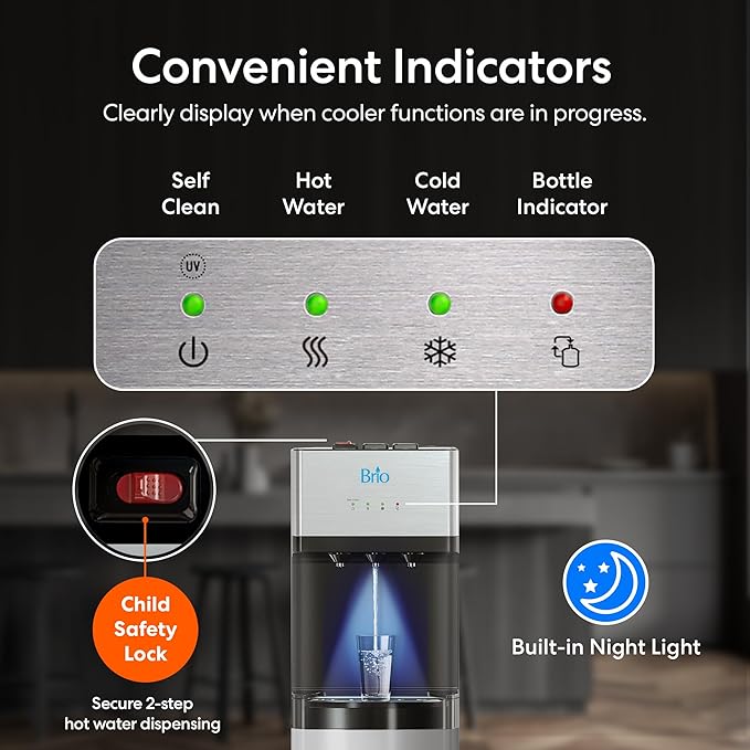 Brio Self Cleaning Bottom Loading Water Cooler Water Dispenser – Limited Edition