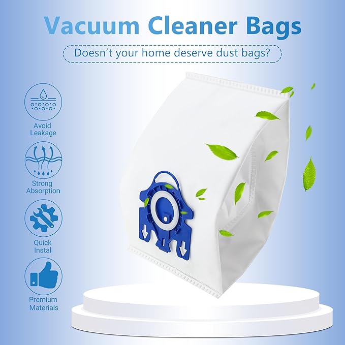 Improvedhand 10 Packs 3D Airclean Bags Replacement