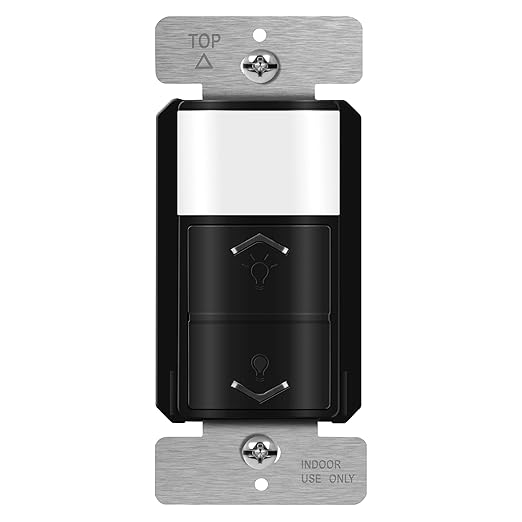 TOPGREENER Motion Sensor Light Switch Dimmer, Electronic Dimmer