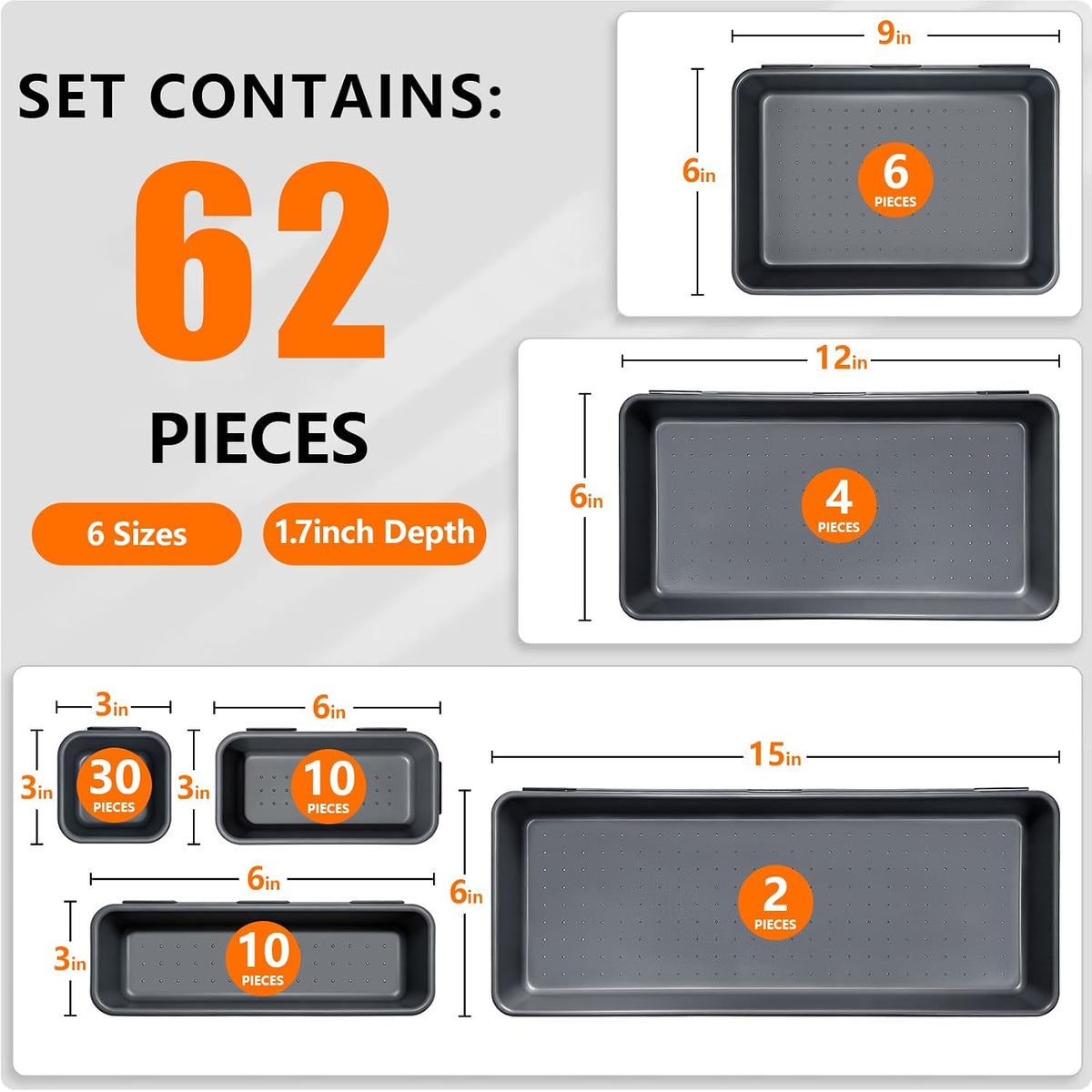 upgraded 6 size & 62 pcs tool box shown in use