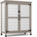 Gowoodhut Outdoor Storage Cabinet with Shelve Garden Patio Tool Storage