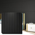 Art3d Slat Wall Panel, 3D Fluted Textured Panel 12-Tile 19.7 x 19.7in. (12-Pack)