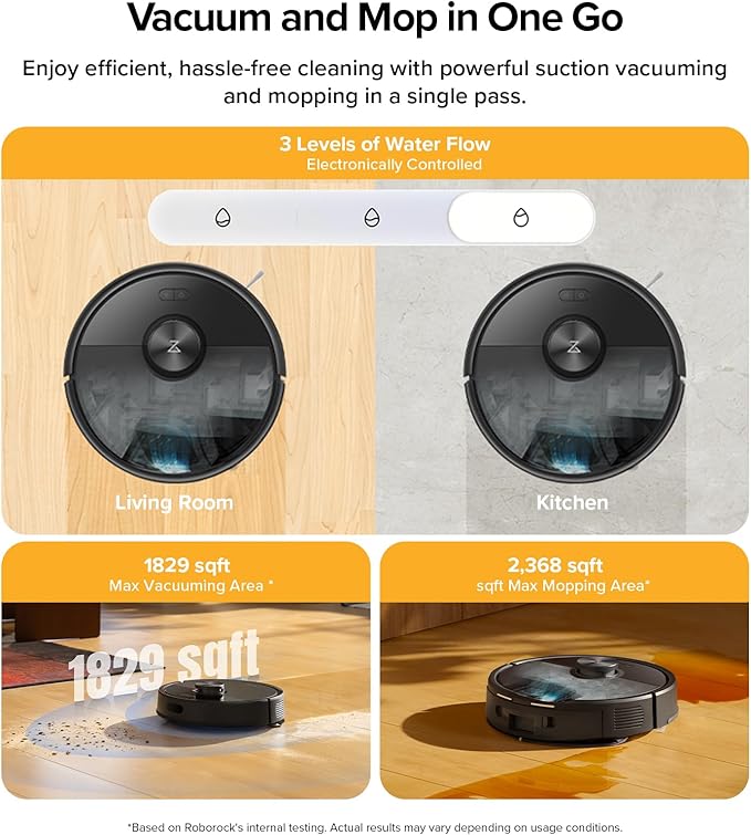 roborock Q7 M5+ Robot Vacuum and Mop, Upgraded from Q5 Max+, 10000Pa Suction