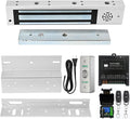 Door Access Control System Inswinging 600lbs Magnetic Lock Kit Build-in Alarm