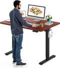 SANODESK Electric Standing Desk 48 x 30 Inches Whole-Piece Desktop Height