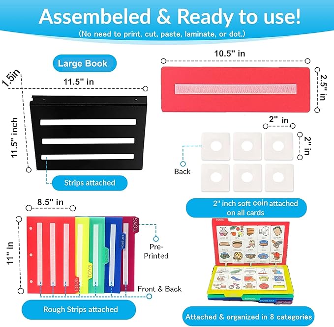 Visual Communication Book, 162 ASD Photo Picture Cards: Autism Language