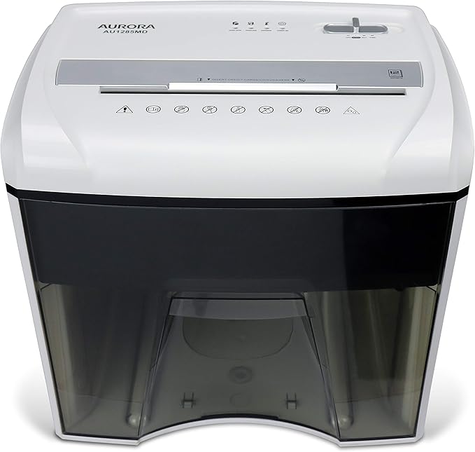 Aurora AU1285MD Compact Desktop-Style High Security 12-Sheet Micro-Cut Paper