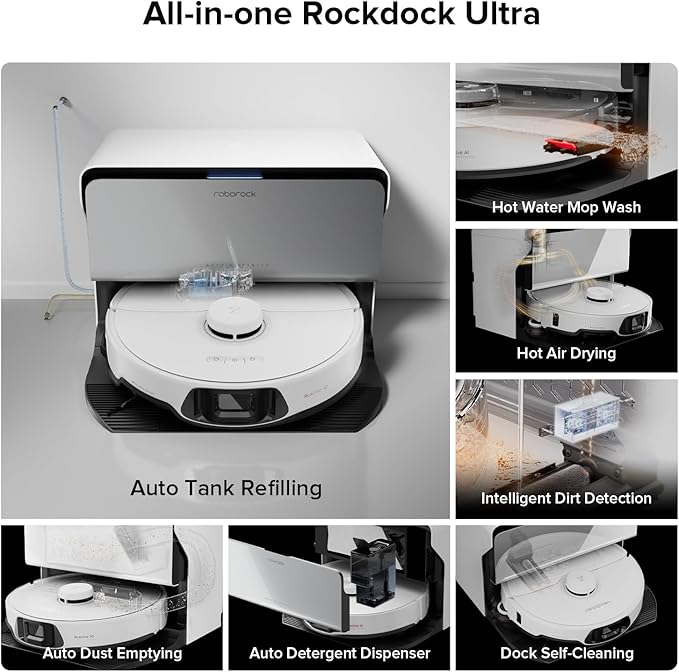 roborock S8 Max Ultra with Auto Water Refilling and Drainage System Robot