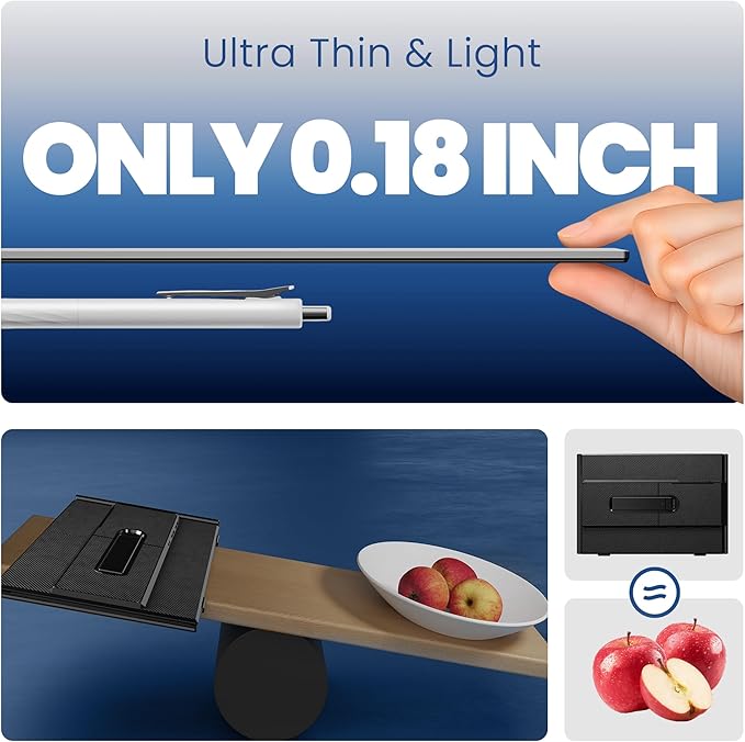 Laptop Screen Extender, Ultra-Thin 15.3" FHD 1200P 16:10 Portable Monitor
