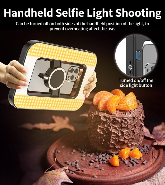 Magnetic 6000mAh RGB Selfie Ring Light
