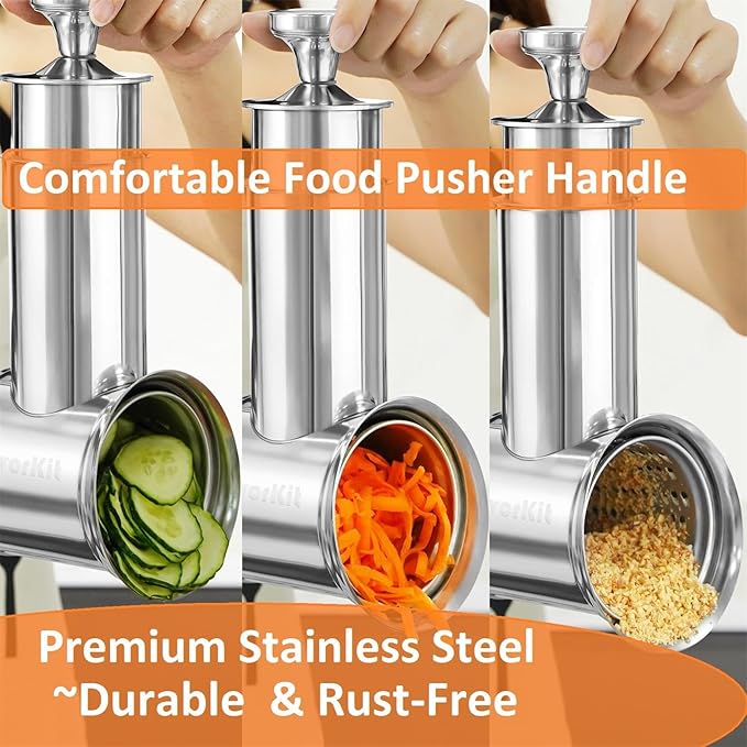 FavorKit Large Stainless Steel Slicer Shredder Attachment